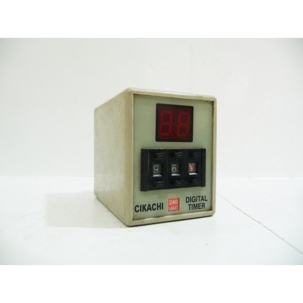 Digital Timer with 8 pin Base, AH3D, 240 VAC, CIKACHI, Made in Japan  (14 Days Warrenty on Entire Stock)